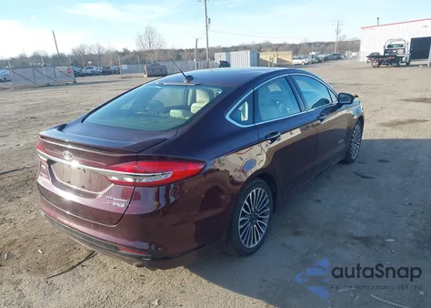 2017 Ford Fusion Hybrid Titanium from USA, damaged, VIN 3FA6P0RUXHR375486